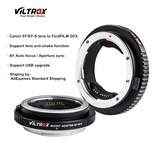 Viltrox EF-GFX Metal Auto Focus Camera Lens Adapter Medium format for Canon EF/EF-S lens to FUJIFILM GFX 50S GFX 50R