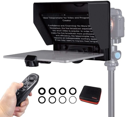 Feelworld Tp10 10" Portable Folding Teleprompter Perfect For Vlog, Live Broadcast, Online Class, Video Recording, Interviews, Video Studio, News And Presentation