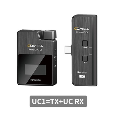 Presale COMICA BoomX-D UC1.4G Digital 1-Trigger-2 Wireless Microphone with Transmitter & Receiver Clip-on Microphone