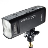 Godox AD200 200Ws 2.4G TTL Flash Strobe 1/8000 HSS Cordless Monolight with 2900mAh Lithimu Battery and Bare Bulb/Speedlite Fresnel Flash Head to Cover 500 Full Power Shots and Recycle In 0.01-2.1 Sec