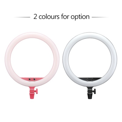 Godox LR150 18" LED Ring Light Studio Photography Fill-in Light 3000K-6000K with Phone Holder for Live Streaming Selfie Makeup