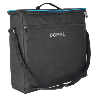 DGPAL Carry Bag for 3 Pcs Video Light or Cameras, Large Equipment Storage Tote with Padded Interior, Heavy Duty Oxford Travel Case for Photography Studio Lighting and Accessories