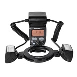 YONGNUO YN-24EX Macro Ring Flash Speedlite with 2 Flash Head 4 Adapter Rings for Sony