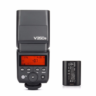 Godox V350S 2.4G GN36 TTL 1/8000s HSS with Li-ion Rechargeable Battery 500 Full Power Camera Flash  22 Steps of Power Outpout(1/1-1/128) for Sony A7RIII A7RII A7R A58 A99 ILCE6000L A77II RX10 A9