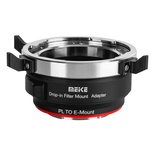 Meike MK-PLTE-C VND Manual Focus Lens Adapter with Drop-in Variable ND and Clear UV Filters Converter for ARRI PL-Mount Cinema Lenses to Sony E Mount Cameras A9 A7III A7II A7 A7R3 A7R4