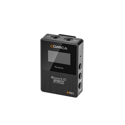 Comica BoomX-D PRO D2 2.4G Dual-channel On-board Recording Wireless Microphone, widely compatible with camera, camcorder, smartphone and computer, and can be used for daily video shooting, live streaming, interview and other scenes