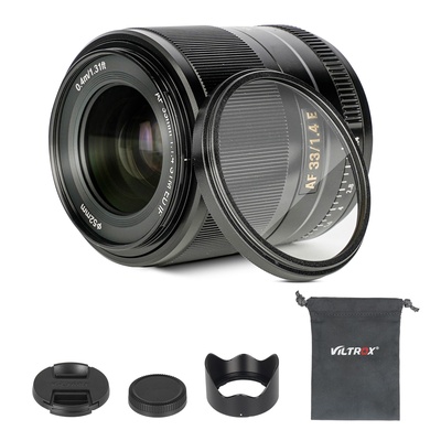 Viltrox 33mm F1.4E Lens Lente Large Aperture STM Auto Focus Lens For SONY E-mount Camera A9 A7R4 A7R3 A6300 A6500 A6400-Black