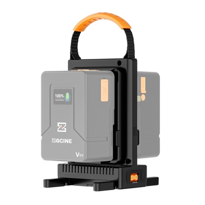 ZGCINE VM-C2 Dual Charger Kit for V-Mount Battery Charger with USB-C PD100W and DC 20V Power Supply Output Compatible with Any V-Mount Battery (with PD100W Charger)