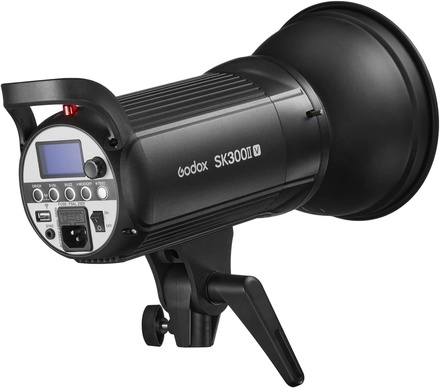 Godox SK300II-V 300Ws Professionelle Studio Strobe, 2.4G Wireless X System GN58 2.4G GN65 5600K with LED Modeling Lamp Bowens Mount for Studio