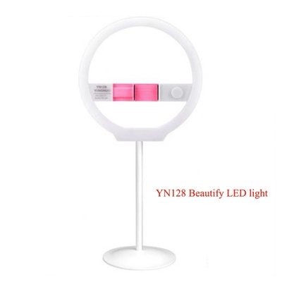 YONGNUO YN128 Camera Photo/Studio/Phone/Video 128 LED Ring Light 3200K-5500K Photography Dimmable Ring Lamp fill light for Video and Selfie for iPhone X Nikon Canon DSLR