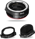 Meike MK-EFTR-C VND Drop-in Filter Auto-Focus Mount Lens Adapter for Canon EF to EOSR with Variable ND Filter and UV Filter for EOS R R5 R6 RP C70 Cameras