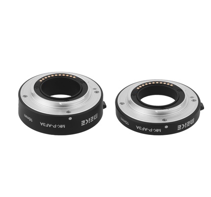 Meike MK-P-AF3-A Metal Auto Focus Automatic Macro Extension Tube DSLR (10mm, 16mm) for Panasonic & Olympus Micro 4/3 System Camera