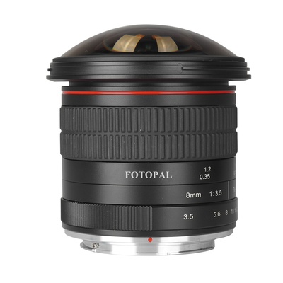 FOTOPAL 8mm f/3.5 Wide Angle Fisheye Lens for for Canon EF-mount  APS-C M Camera