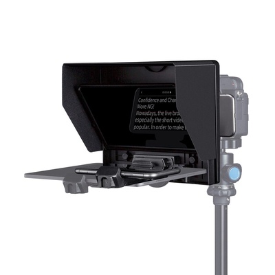 Feelworld Tp10 10" Portable Folding Teleprompter Perfect For Vlog, Live Broadcast, Online Class, Video Recording, Interviews, Video Studio, News And Presentation