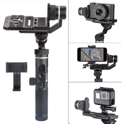Feiyu G6 Plus 3-Axis Splash-proof Stabilizer Gimbal 800g Payload 12 Hours Running Time for Mirrorless Camera / Digital  Cameras / Action Camera / Smartphones