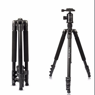 HolaFoto Tripod T1 Camera Tripod, 62'' DSLR Tripod Aluminum Alloy with 360° Panorama Ball Head &1/4" Quick Release Plate