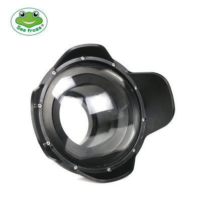 SeaFrogs WA005-A Optical Acrylic 40M/130FT 6" inch Wide Angle Dome Port Fisheye Wide-Angle Lens for Waterproof Camera Case (φ 90mm L 106mm)
