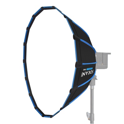SOKANI InstaBox iP60 Quick Release Octagonal Softbox 24" (60cm), Bowens Mount Deep Parabolic Softbox with Grid & Diffusers, Foldable Photography Softbox for Studio Flash & LED Video Lights