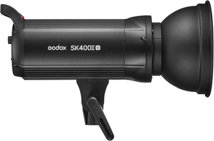 Godox SK400II-V 400Ws Professionelle Studio Strobe, 2.4G Wireless X System GN65 2.4G GN65 5600K with LED Modeling Lamp Bowens Mount for Studio