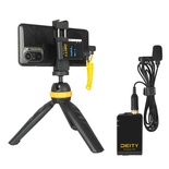 Deity 2.4G Pocket Wireless Microphone with Mini Tripod Kit, also with Adaptive USB-C to 3.5mm, USB-C& Type-A Cables for Cameras iPad, Laptop, PC, or Android phone audio Mobile Filmmaking