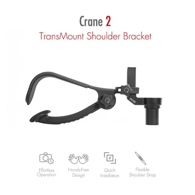 Zhiyun Crane 2 Shoulder Support Bracket Ergonomic Design Effort-Saving Operation 5-Second Quick Installation Keeping Hands Free Flexible Shoulder Strap