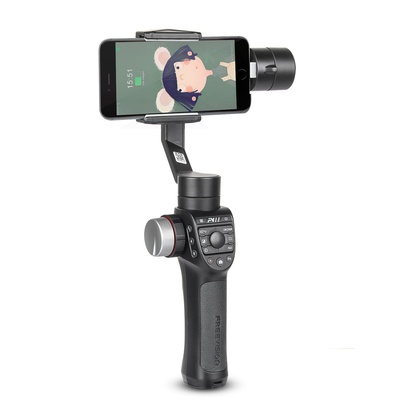 Freevision VILTA M Pro 3-Axis Gimbal Stabilizer for iPhone Xs Max XR X 8 Plus 7 6 SE Android Smartphone Samsung Galaxy w/ follow focus and Zoom wheel Face/Object Tracking  and FV Share APP support
