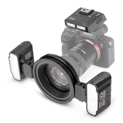 Meike MK-MT24IIS Macro Twin Lite Flash for Sony A9 A7III A7RIII and other MI Hot Shoe Mount Mirrorless Cameras