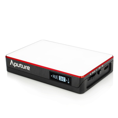 Aputure MC, Amaran AL-M9 Upgrade Version with RGB On-Camera Video Light, TLCI/CRI 95+, 3200-5600K Adjustable, 0-100% Stepless Dimming, 9 Pre-Programmed Lighting Effect Mode, Wireless App Control