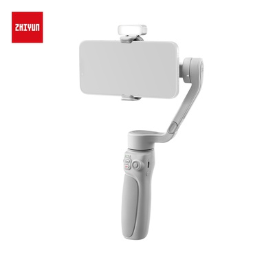 Zhiyun Smooth-Q4 Gimbal Stabilizer for Smartphone iPhone Android Cellphone,3-Axis Phone Gimbal w/Built-in Extension Rod Selfie Stick,Megnetic Fill Light,Carrying Bag,Tripod,zhi yun Smooth Q4 Combo