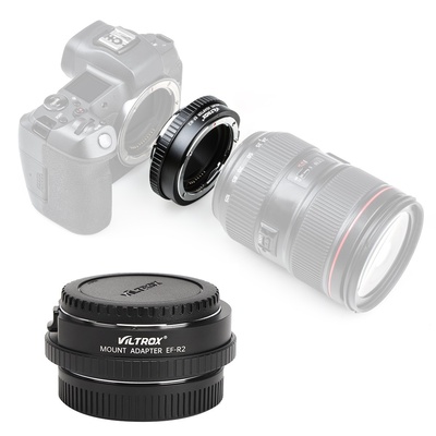 VILTROX EF-R2 Auto Focus Aluminium Alloy Electronic Adapter Ring EF/EF-S Lens to EOSR Mount Camera camera lens macro ring