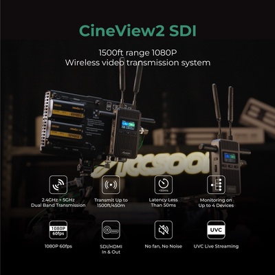 Accsoon CineView 2 SDI 1500ft range 1080P  wireless video transmission system