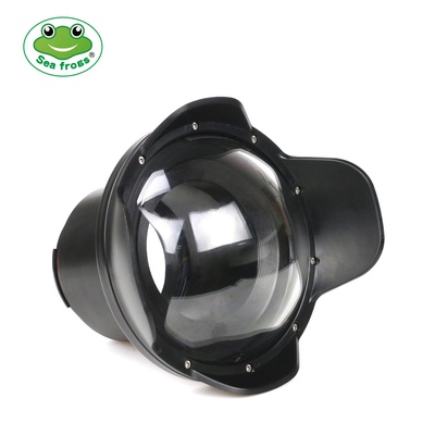 SeaFrogs WA005-A Optical Acrylic 40M/130FT 6" inch Wide Angle Dome Port Fisheye Wide-Angle Lens for Waterproof Camera Case (φ 90mm L 106mm)