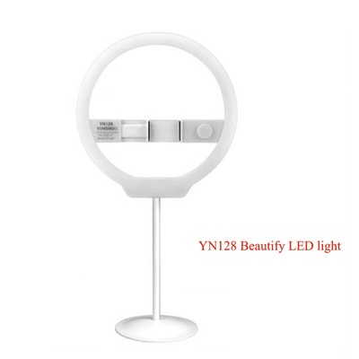 YONGNUO YN128 Camera Photo/Studio/Phone/Video 128 LED Ring Light 3200K-5500K Photography Dimmable Ring Lamp fill light for Video and Selfie