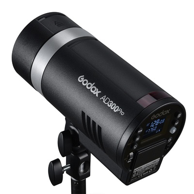 GODOX AD300Pro All-in One Outdoor Flash TTL 300W 2.4G 1/8000s HSS Flash Strobe 2600 mAh Lithium Battery 0.01-1.5s Recycle Time Compatible for Cameras Canon Nikon Sony Fuji Olympus Panasonic Pentax