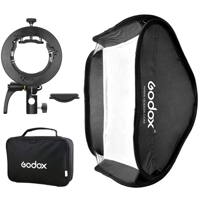 Godox 80*80cm softbox- Bowens Mount+Godox S2 bracket