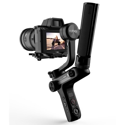 FILMTACY C1 3-Axis Handheld Gimbal Stabilizer YouTube Video Vlog Film Making Stand for Mirrorless and DSLR Camera, Professional Compact Video Stabilizers Smart Control OLED Display Powered by Zhiyun