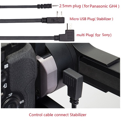 Zhiyun Camera Control Cable Micro USB to Micro USB Cable ZW-Micro-002 for Canon 5D4