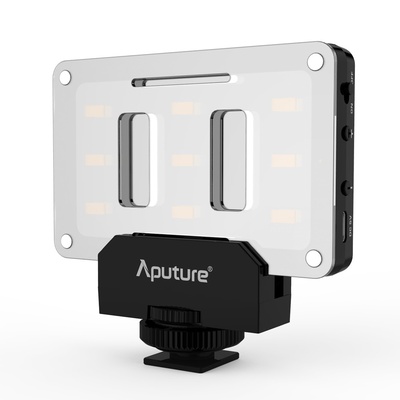 Aputure Amaran AL-M9 Lighting Up Pocket Sized LED CRI/TLCI 95+ 9 SMD bulbs 9 Steps Dimming 5500K Max 900lux Internal Battery with Micro-USB Charging Supports HotShoe Port or other supports using the 1/4“ Screw Thread for Sony Canon Nikon