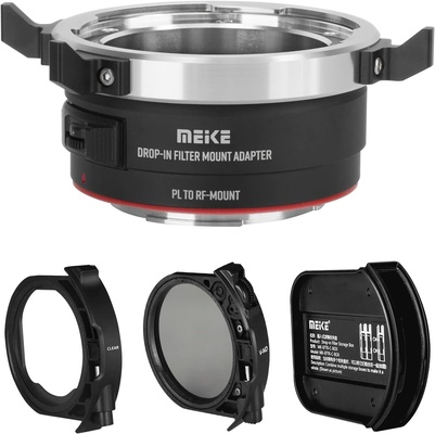 Meike MK-PLTE-C VND Manual Focus Lens Adapter with Drop-in Variable ND and Clear UV Filters Converter for ARRI PL-Mount Cinema Lenses to Sony E Mount Cameras A9 A7III A7II A7 A7R3 A7R4