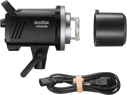 Godox MS200V 200W LED Studio Flash, 2.4G GN53 5600±200K CCT Bowens Mount LED Modeling Lamp