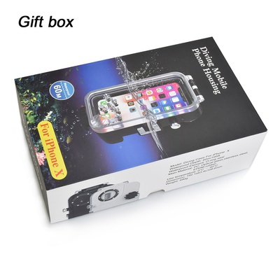 SeaFrogs 60m 195ft Waterproof Underwater Housing Case for iPhone X - White