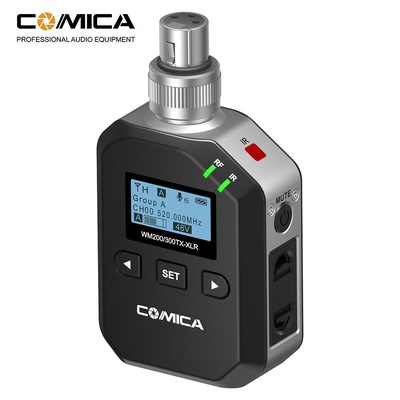 Comica CVM-WM200/300 XLR UHF 96-channels Wireless Plug-In XLR Transmitter for XLR Microphone