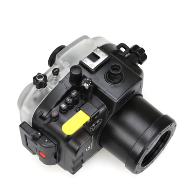 SeaFrogs 40M/130ft Underwater Camera Housing Waterproof Case for Panasonic Lumix GH5/ GH5 S/ GH5 II w/ 67mm Red Filter