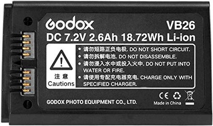 Godox VB26 Lithium Battery Replacement 7.2V 2600mAh for GODOX V1 Flash