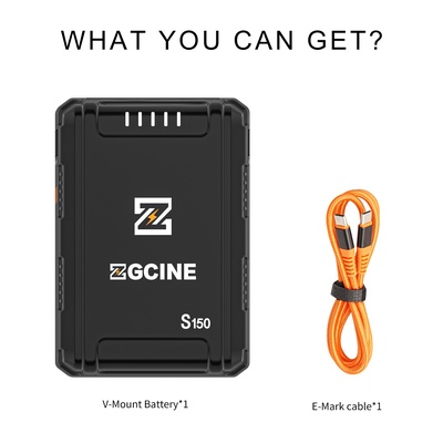 ZGCINE ZG-S150 V MOUNT BATTERY