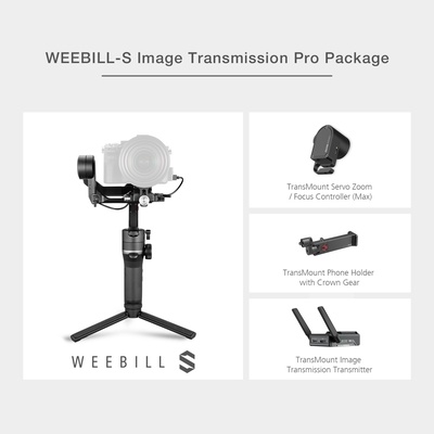 Zhiyun Weebill S Image Transmission Pro Kit 3-Axis Handheld Gimbal Stabilizer for DSLR and Mirrorless Camera compatible Sony Panasonic LUMIX Nikon Canon