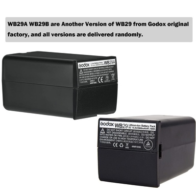 Godox WB29B 14.4V 2980mAh 42.9wh Replacement Lithium Battery Pack for Godox AD200, AD200Pro Pocket Flash Light