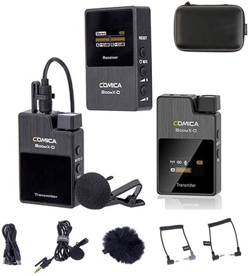 Presale COMICA BoomX-D D1.4G Digital 1-Trigger-2 Wireless Microphone with Transmitter & Receiver Clip-on Microphone