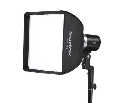 Godox ML30Bi Bi-Color LED Light, Portable Handheld LED Video Light, CRI 96+ TLCI 97+, 21 Lighting Effects, APP Control, Silent Mode (Support NP-F970 Battery)