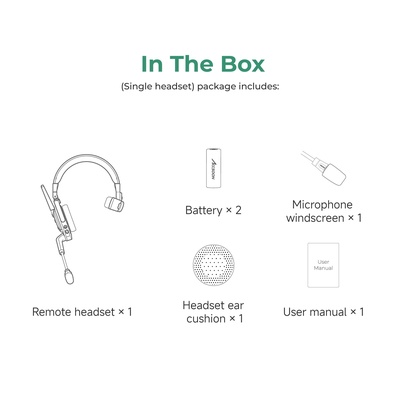 Accsoon CoMo Wireless Intercom Headset (Remote) Only